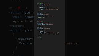 Import Map (Javascript) #shorts
