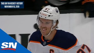 McDavid Records His 5th Career Hat Trick \u0026 Joins Elite Company | This Day In Hockey History