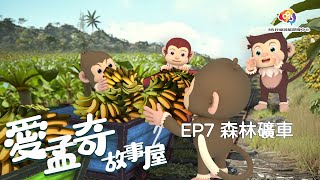 愛孟奇故事屋動畫EP7 森林礦車︱運送食物搭載動物朋友去玩水還可幫忙回收保護環境SDGs小幫手︱815兒童潛能開發中心