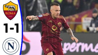 Roma vs Napoli (1-1) Gol di Angeliño, tutti i gol e highlights estesi