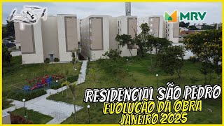 RESIDENCIAL SÃO PEDRO - (#mrv) / EVOLUÇÃO DA OBRA - JANEIRO 2025