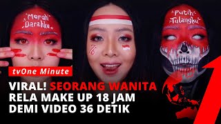 Sambut HUT RI ke 76, Wanita ini Rela Tidak Tidur Selama 18 Jam | tvOne Minute