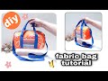 Diy Handbag tutorial | handbag making at home with cloth | how to sew fabric bag  | zipper bag