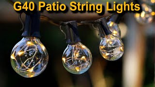 Globe Novtech Patio Lights |  Waterproof LED Outdoor String Lights