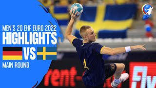 Germany vs Sweden | Highlights | M20 EHF EURO 2022 Main Round