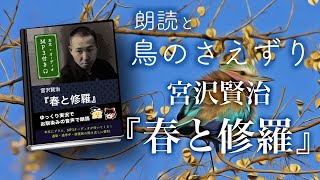 【朗読と鳥の声】「春と修羅」宮沢賢治（全） ／本文付き／２時間２０分／ 声：ゆっくり音声／耳読書・作業用BGM・ASMR・睡眠導入に／速読・速聞