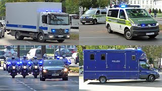 Staatsbesuche aus Mauretanien \u0026 Namibia│VIP-Kolonnen ► Polizei - BVHu, LKA, PfTrKW + Feldjäger