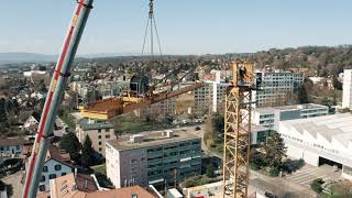 Montage d’une grue Liebherr 380 !