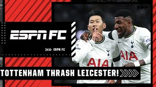 Tottenham vs. Leicester REACTION! Son Heung-Min comes off the bench to score a hat trick! | ESPN FC
