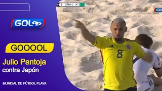 Vea el gol de Julio Pantoja hoy, con Colombia vs. Japón, por el Mundial de Fútbol Playa