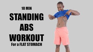 10 Minute Morning STANDING ABS WORKOUT for a Toned Belly