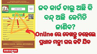 ଜବ କାର୍ଡ ଚାଲୁ ଅଛି ✅କି ବନ୍ଦ୍ ଅଛି ❌ କେମିତି ଜାଣିବ? ଅନଲାଇନ୍ ର ଜାଣି ପାରିବେ