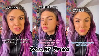 Bailey Spinn - You Have Infinite Words But Everyone Thinks You Have None POV TikTok Compilation