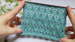 Lace Stitch Knit Pattern | Ajourmuster stricken | Punto Traforato ai ferri | Point Ajouré au Tricot