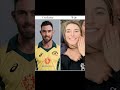 australian cricketer and his wife with their real name cricket cricketer