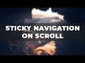 Sticky Navigation Bar Using HTML CSS JavaScript