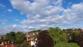 Aerial view of Guildford's Castle, Surrey UK