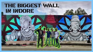 Indore Municipal corporation called us to paint the biggest wall in the city| Graffiti | India |