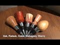 turning a padauk bottle stopper