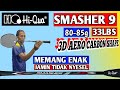 DIJAMIN ENAK ‼️RAKET HI-QUA SMASHER 9 | 33LBS | 80-85g #review #raketbadminton #smash