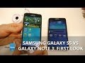 Samsung Galaxy S5 vs Galaxy Note 3: first look