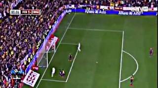 نسخة من هدف جاريث بيل الرهيب بسرعة رهيبة في برشلونة 16 4 2014 نهائي كأس ملك إسبانيا عصام الشوالي HD