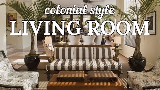 Colonial Style Living Room Tour