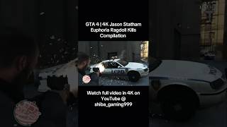 GTA 4 (4K 60FPS) Euphoria Ragdoll Kills Compilation RTX 4090 PC #reels #viralvideo #trending