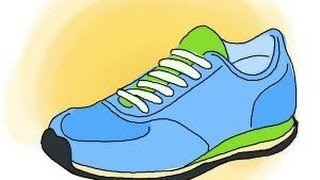 How to draw running shoes