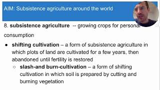 Subsistence agriculture around the world