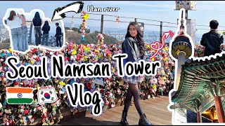 Namsan Tower Seoul South Korea 🇰🇷 | Exploring Han river | Indian in Korea 🇮🇳