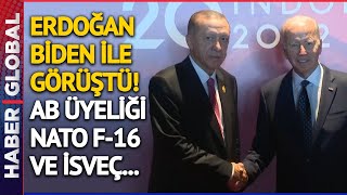 SON DAKİKA! Erdoğan Biden ile Görüştü! Erdoğan Biden'ın F-16 Konusundaki Desteği İçin Teşekkür Etti