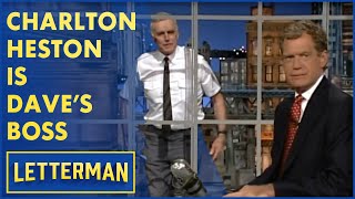 Charlton Heston Is Dave's Boss | Letterman