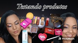 Testando produtos de R$10,00 RR MAKES e Makes Bii vale apena