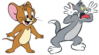 how to draw tom & jerry step by step