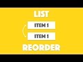 Reordering a List in Ionic