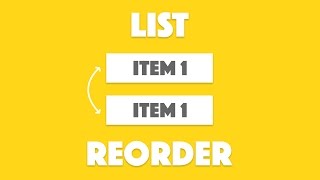 Reordering a List in Ionic