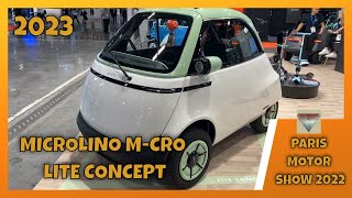 2023 Microlino M-cro Lite Concept Interior and Exterior Paris Motor Show 2022