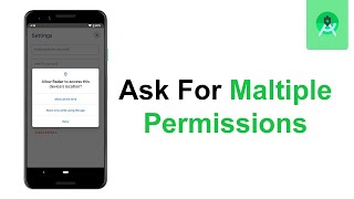 How to request Multiple Permissions at once in android || Android studio tutorial