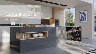 【キッチン素材】シーザーストーン/4120 Raven/Caesarstone