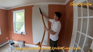 How to Tape and Float an Uneven Rectangular Drywall Sheet -  Drywall Repair (Part 2)
