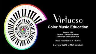 Virtuoso Color Music Education - Piano Lesson 181 - 04-18-2016 - via Skype Online