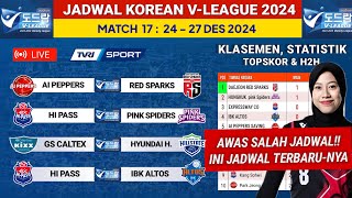 Jadwal Liga Voli Korea 2024: Red Sparks vs A Peppers - Klasemen Terbaru - Jadwal Red sparks