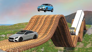 Cars vs Rollercoaster Bridge - BeamNG Drive - 🔥 ULTIMATE Edition Compilation