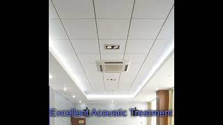 Mineral Fiber Ceiling Tile. T - Grid False ceiling Tile. Excellent Acoustical Properties.