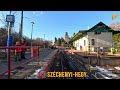 cab ride budapest chemin de fer à crémaillère ligne de tramway №60 hongrie vue du conducteur 4k