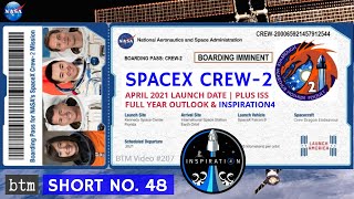 SpaceX Dragon 2 Crew-2 Launch April 2021 | Next 12 ISS Missions | Inspiration4 Orbital Mission: S48