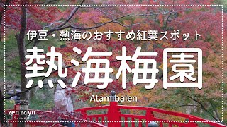 秋の熱海・伊豆旅行で知っておきたい紅葉スポット「熱海梅園」をご紹介！夜にはライトアップも！