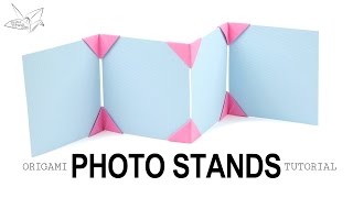 Origami Photo Display Stand Tutorial - Paper Kawaii