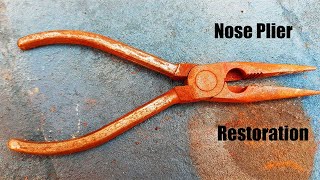 Antique Rusted Nose Plier Restoration || Perfect Restoration